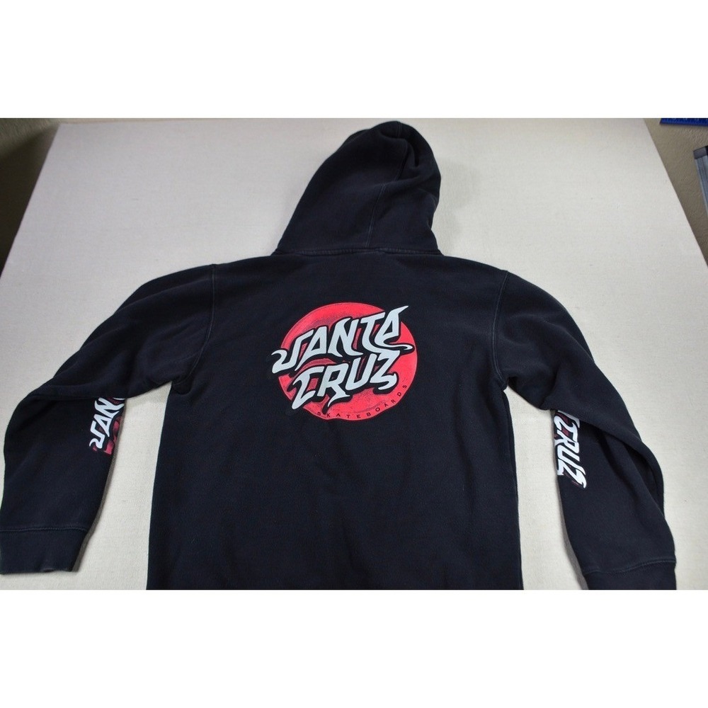 Santa Cruz Skateboards Dot Logo Pullover Hoodie Black NHS Medium  Skate
